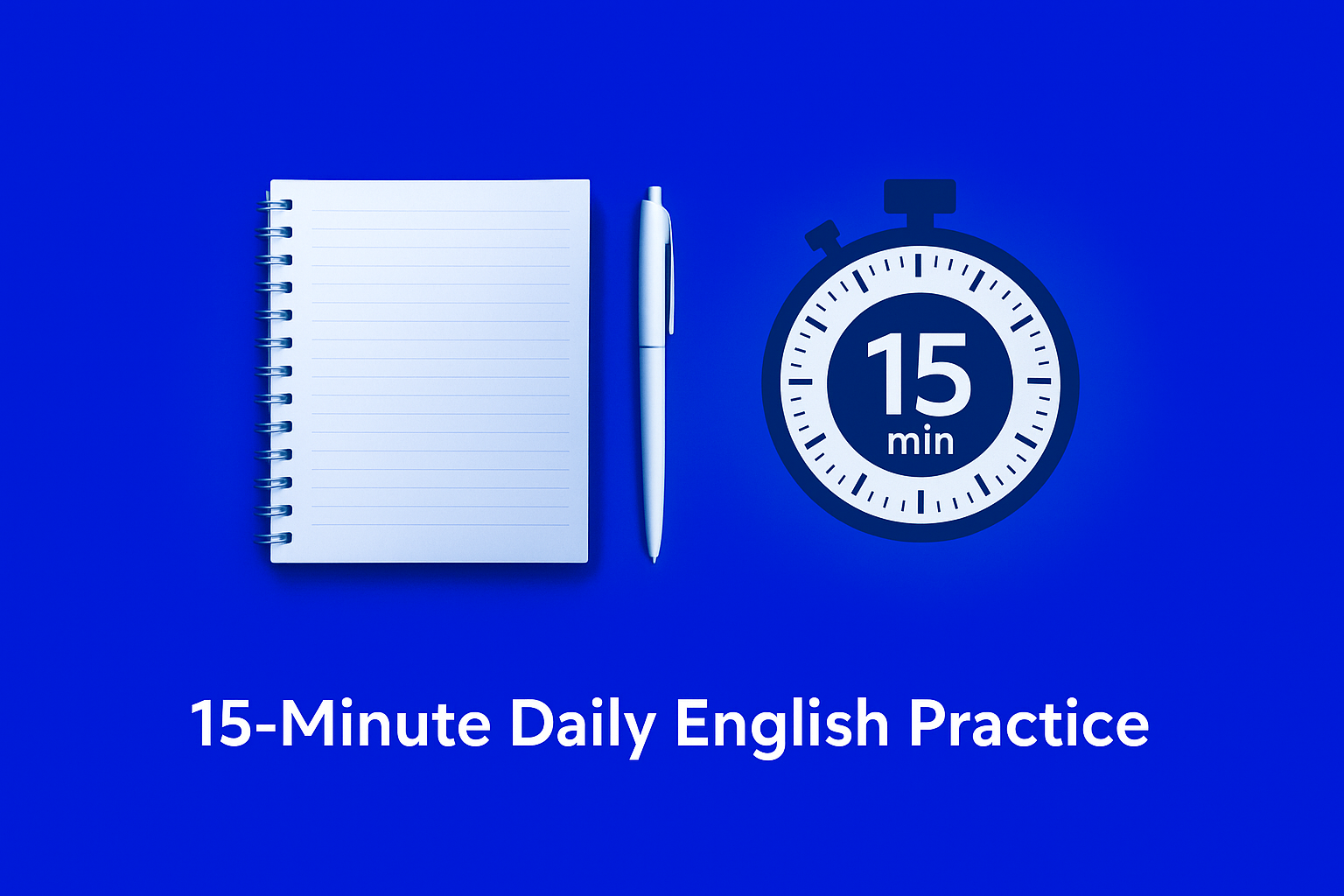 The Easiest Daily English Practice Method: 15 Minutes a Day
